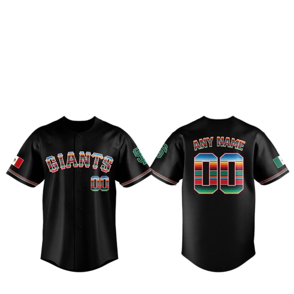 Giants Mexican Heritage Night Jersey 2025 - Grishko.com sports jersey product view 2