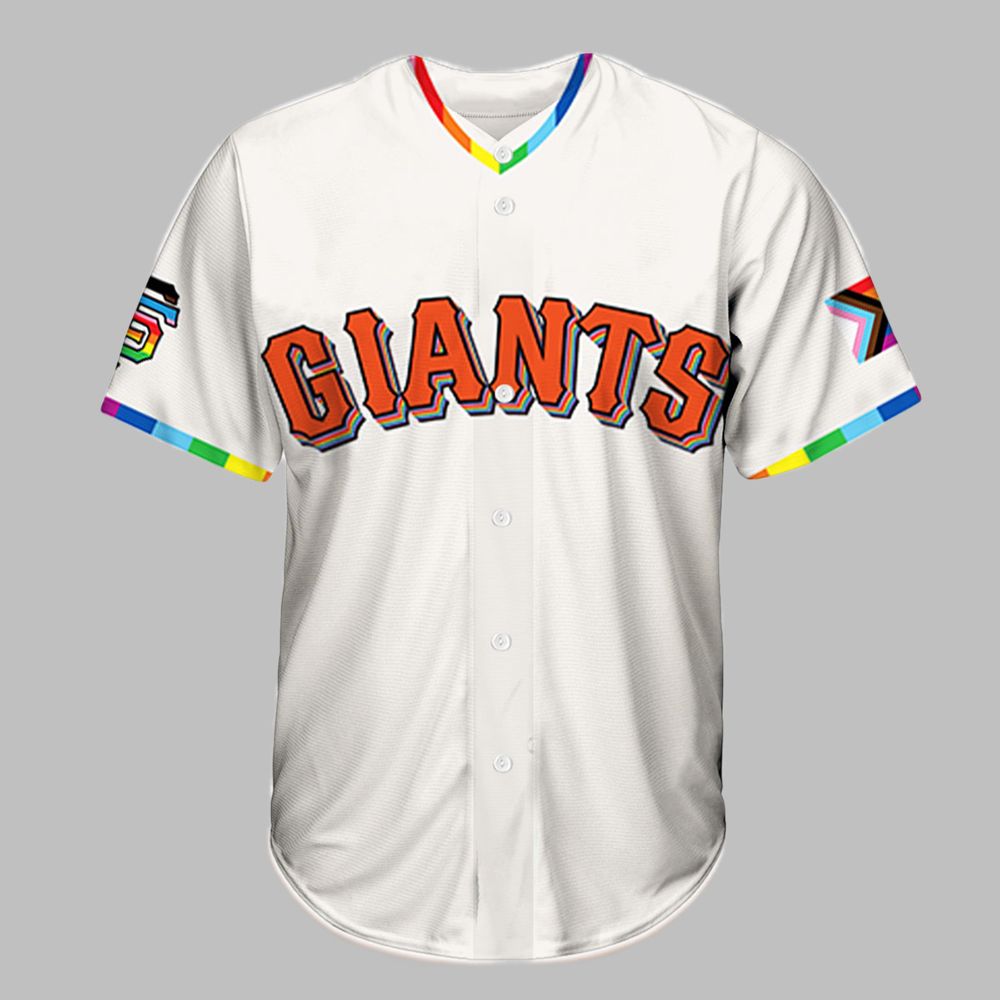 2025 Giants Pride Night Jersey - Grishko.com sports jersey product view 2