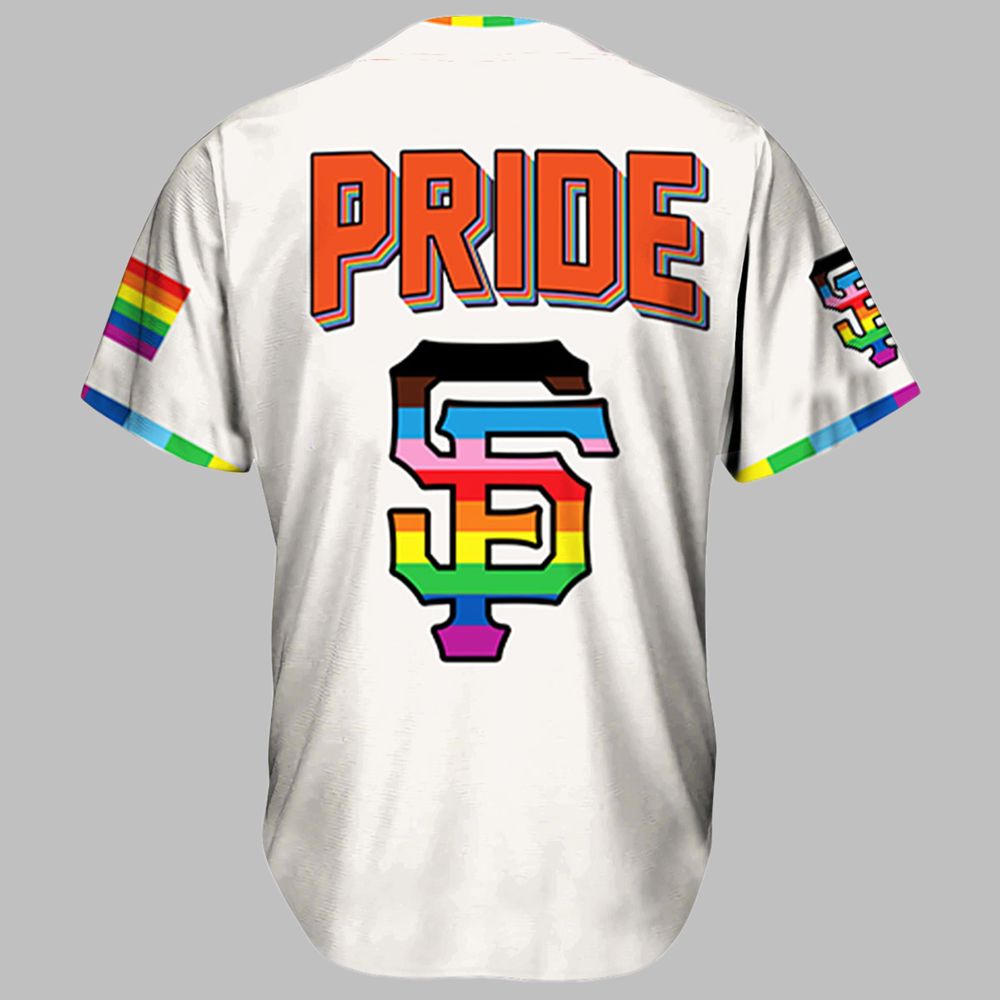 2025 Giants Pride Night Jersey - Grishko.com sports jersey product view 3