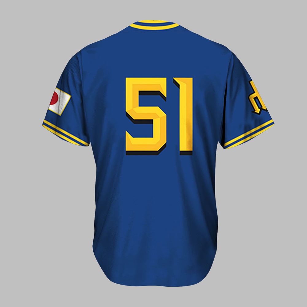 2025 Giveaway Mariners Japanese Heritage Day Jersey - Grishko.com baseball jersey product view 3