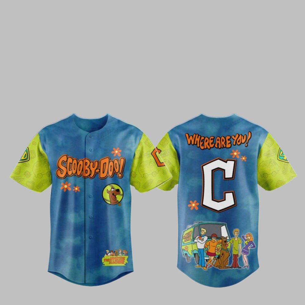 2025 Guardians Scooby-Doo Baseball Jersey - Grishko.com baseball jersey product view 1