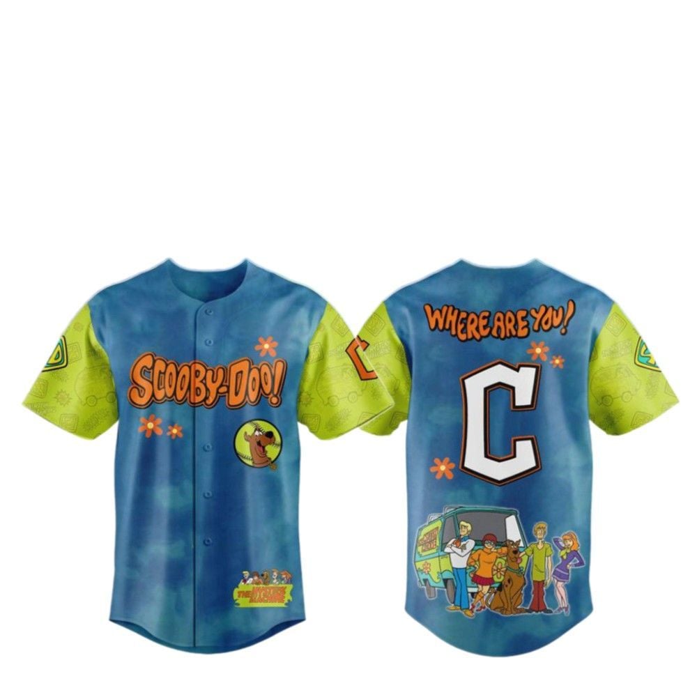 2025 Guardians Scooby-Doo Baseball Jersey - Grishko.com baseball jersey product view 2
