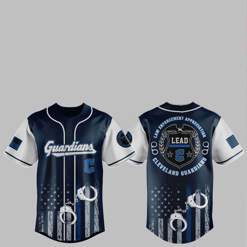 2025 Guardians Law Enforcement Appreciation Day Jersey - Grishko.com baseball jersey product view 1