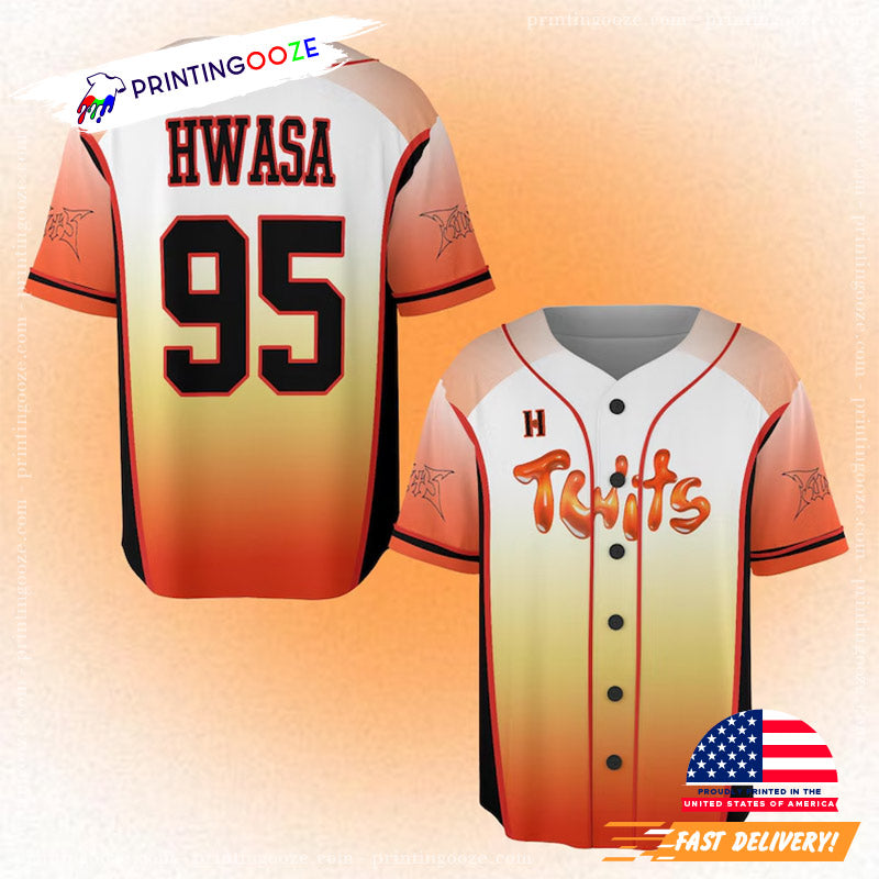2025 HWASA Live Tour Twits in North America Baseball Jersey baseball jersey product view 1