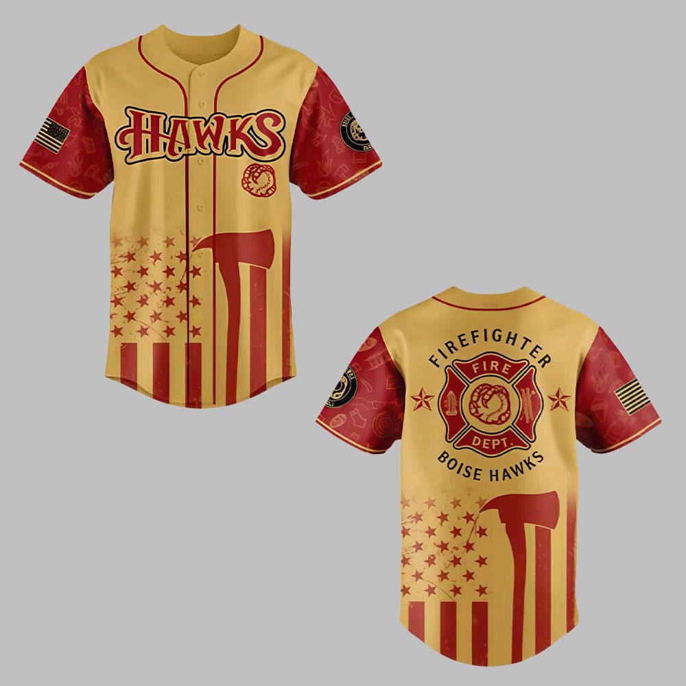 2025 Hawks Firefighter Appreciation Jersey - Grishko.com sports jersey product view 1