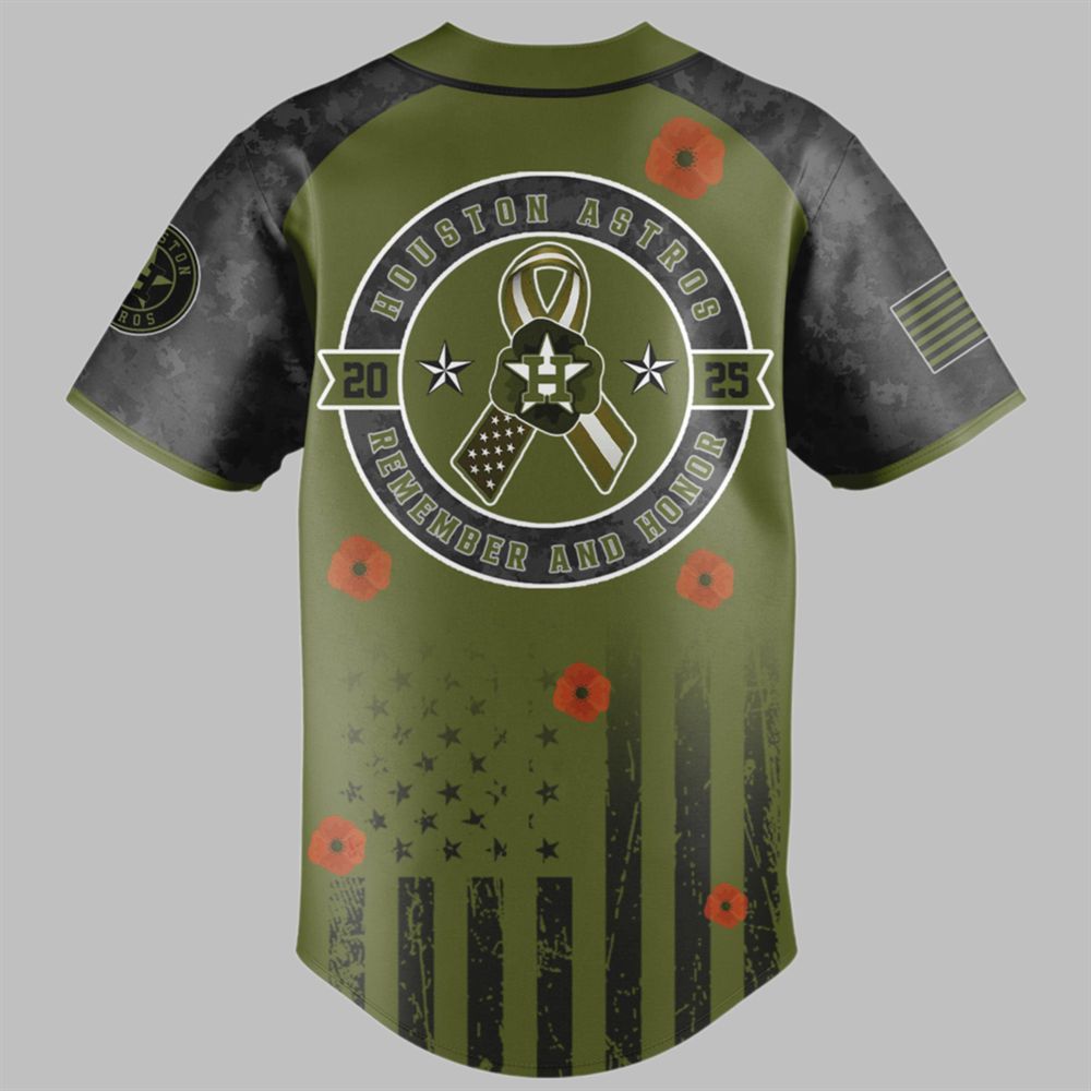 2025 Houston Astros Memorial Day Jersey - Grishko.com baseball jersey product view 4
