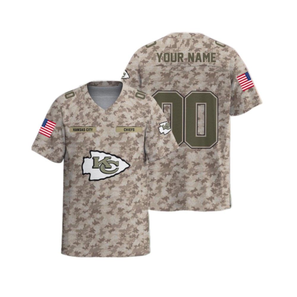 2025 KC Chiefs Veterans Day Jersey - Grishko.com football jersey product view 2