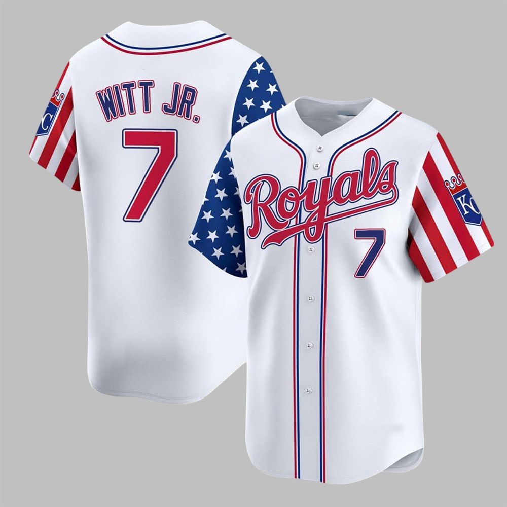 2025 KC Royals Fouth of July Jersey - Grishko.com baseball jersey product view 1