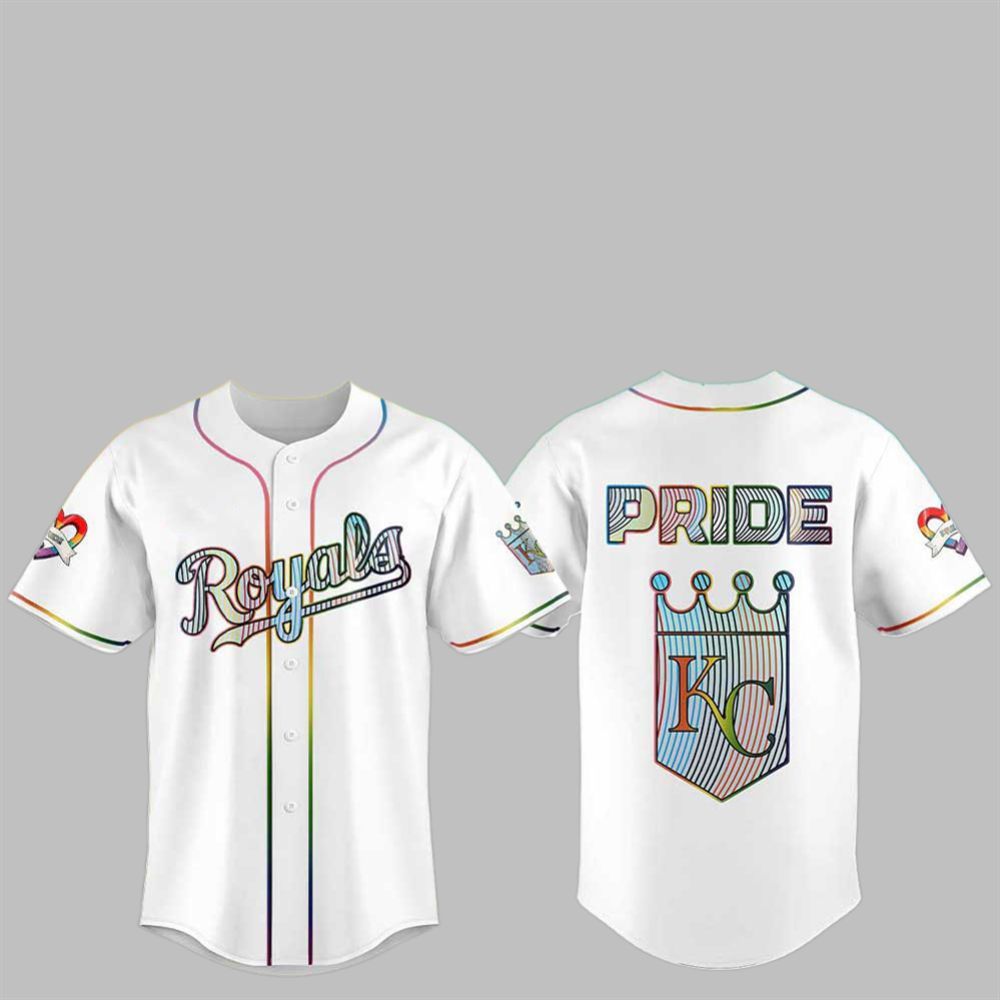 2025 KC Royals LGBTQ Pride Night Jersey - Grishko.com baseball jersey product view 1
