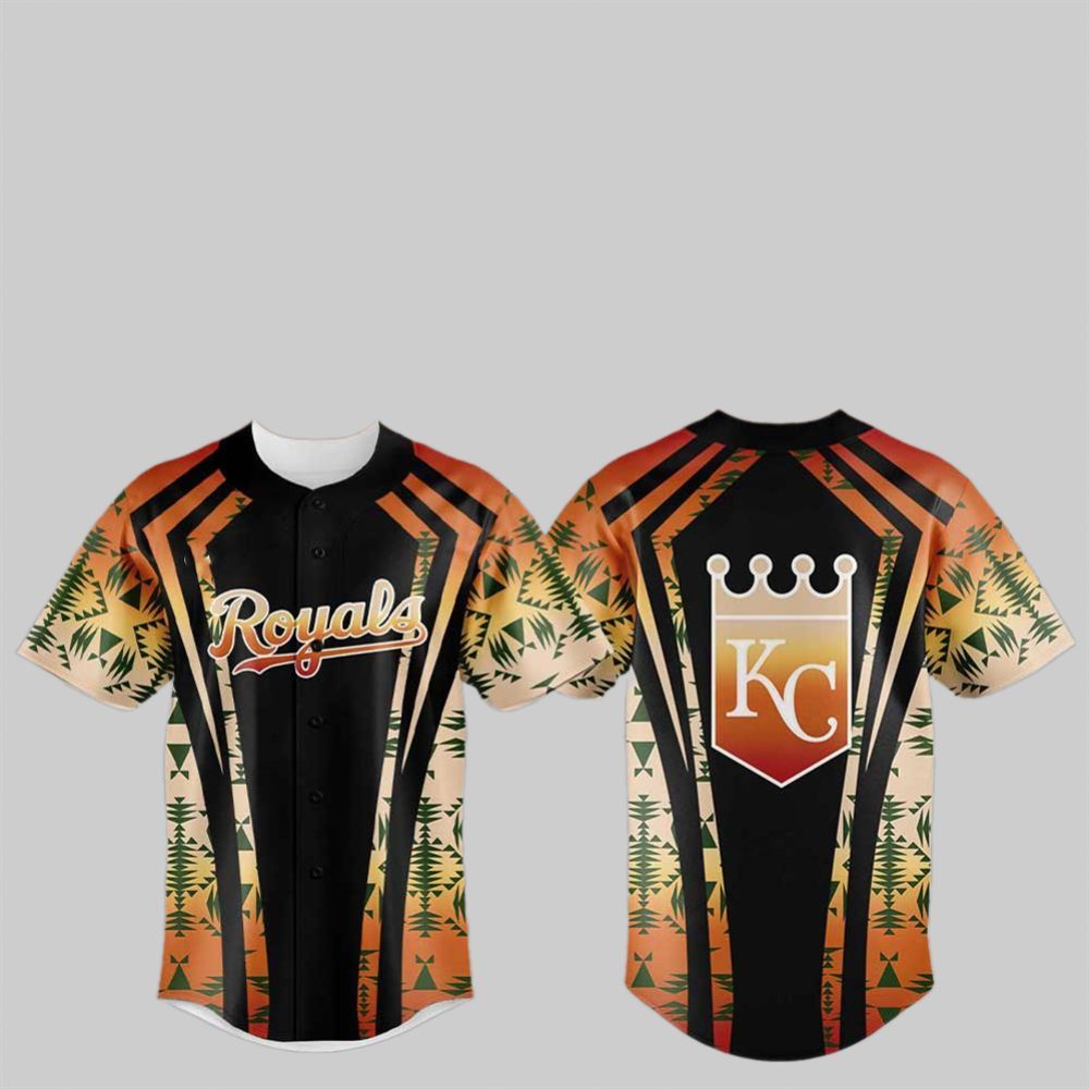 2025 KC Royals Native American Heritage Jersey - Grishko.com baseball jersey product view 1