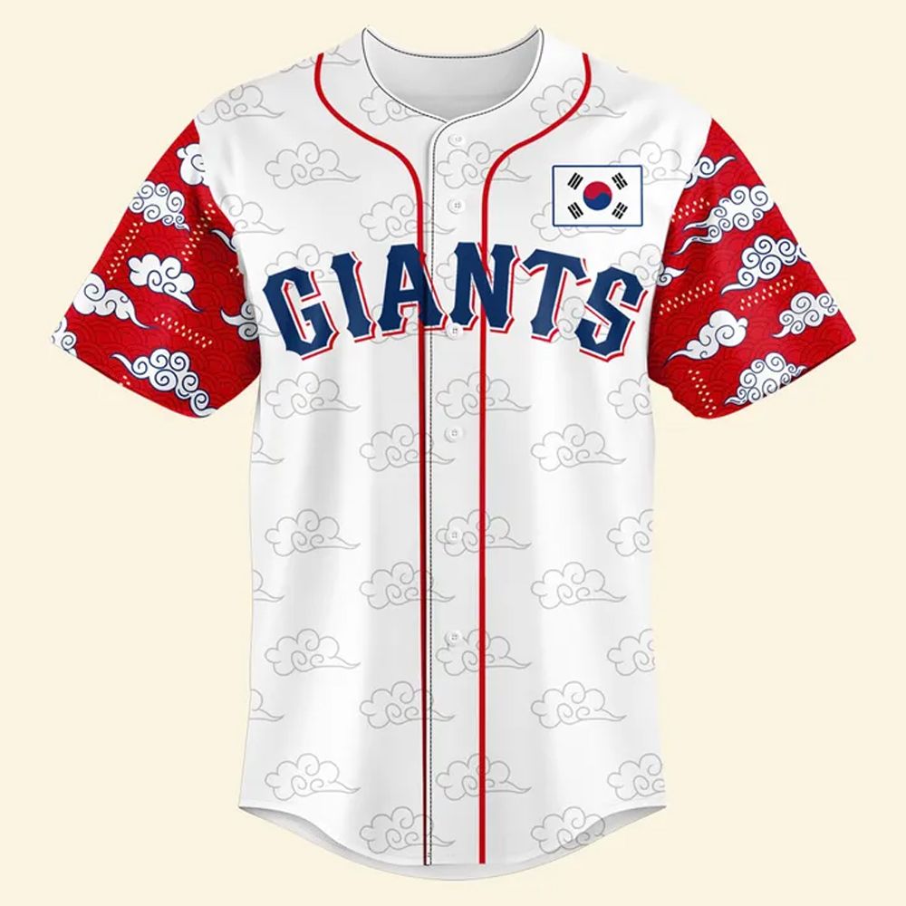 2025 Giants Korean Heritage Night Jersey - Grishko.com sports jersey product view 1
