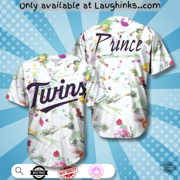 2025 Minnesota Twins Prince Night Baseball Jersey Shirt Giveaway baseball jersey product view 1