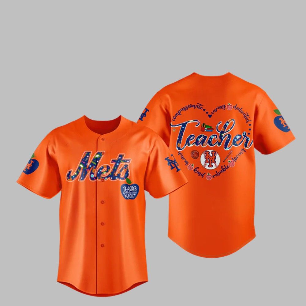 2025 NY Mets Teacher Appreciation Jersey baseball jersey product view 1