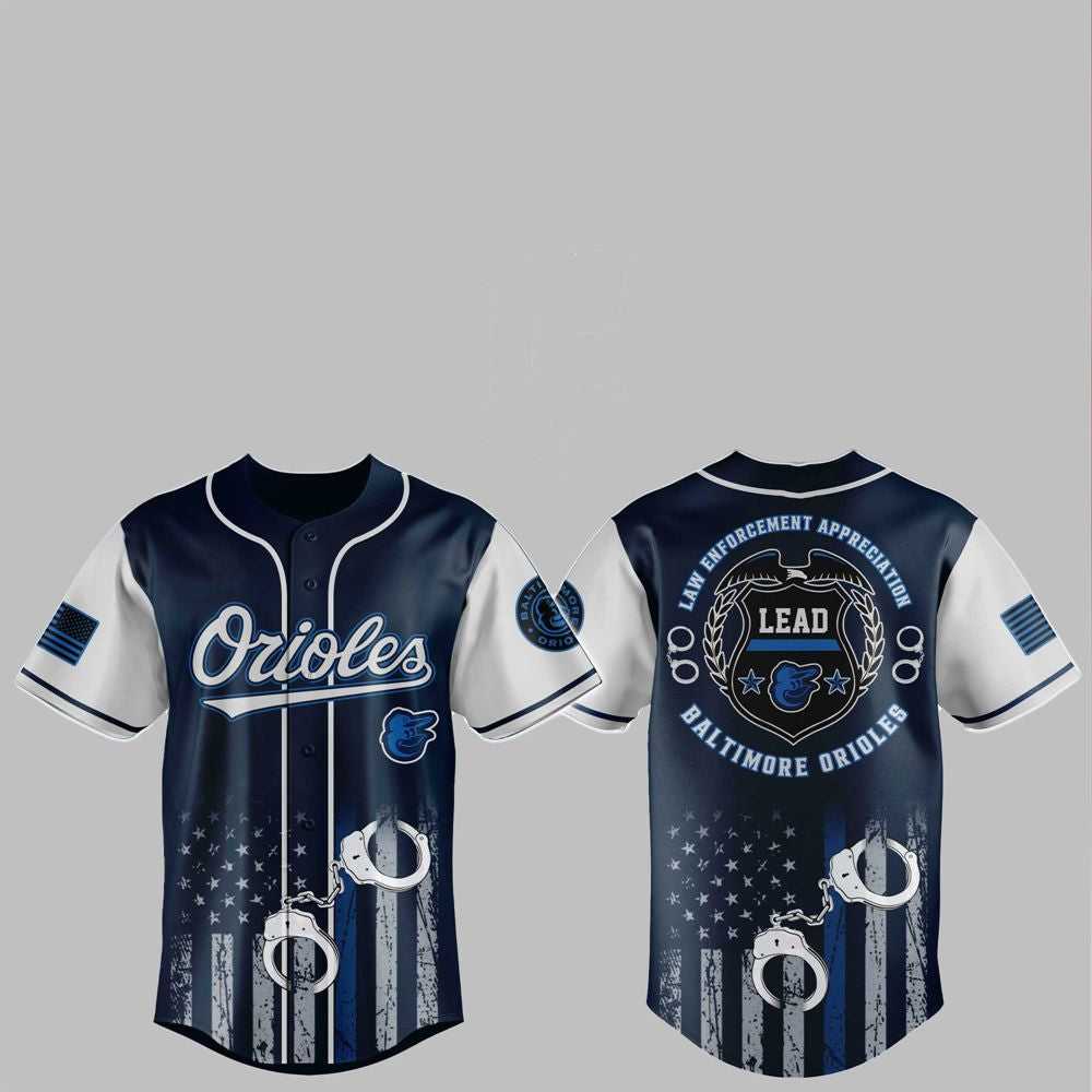 2025 Orioles Law Enforcement Appreciation Day Jersey baseball jersey product view 1
