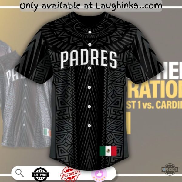 2025 Personalized Sd Padres Mexican Heritage Celebration Baseball Jersey Shirt Giveaway baseball jersey product view 1