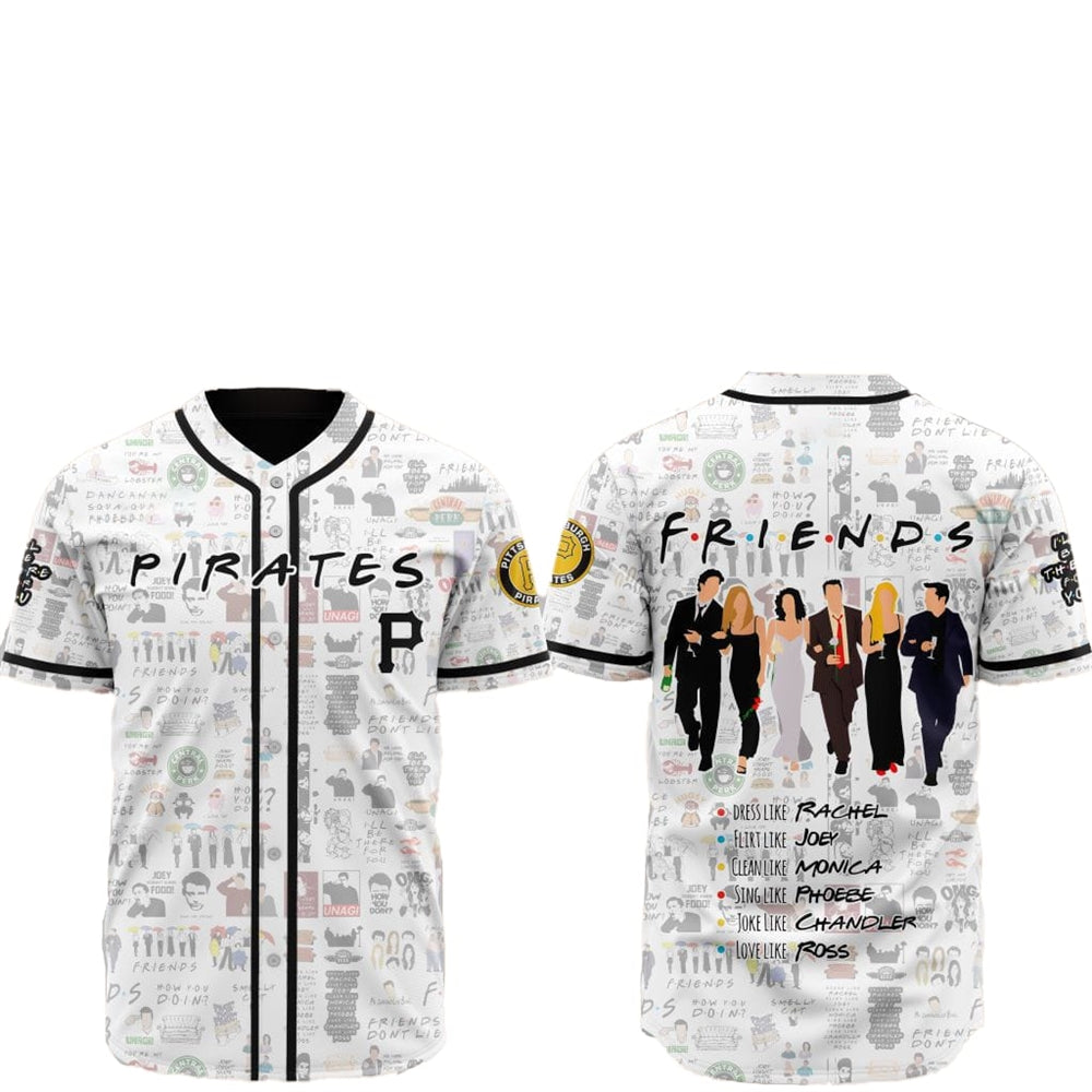 2025 Pittsburgh Pirates Friends Baseball Jersey baseball jersey product view 1