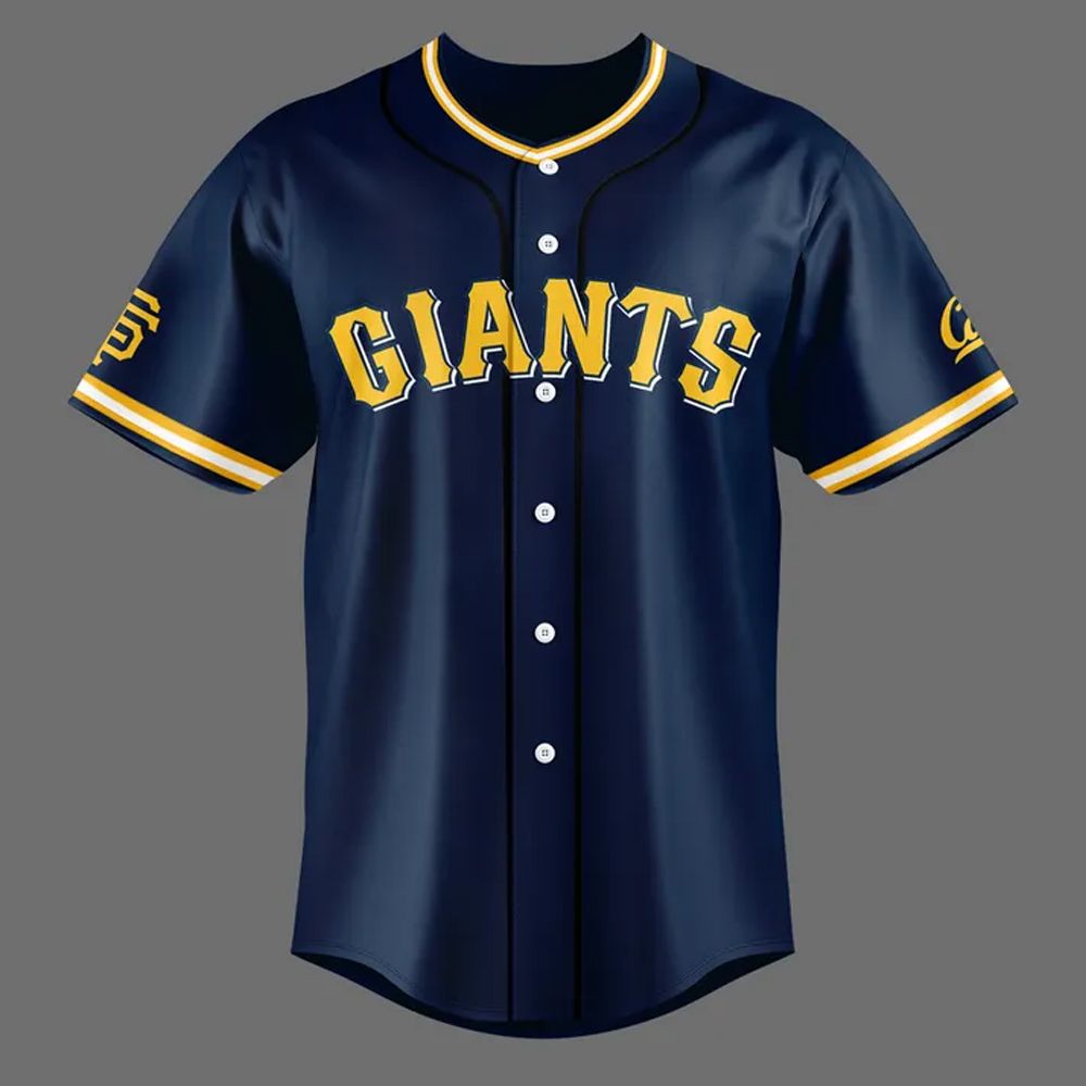 2025 San Francisco Giants X Cal Night Baseball Jersey Giveaway baseball jersey product view 1
