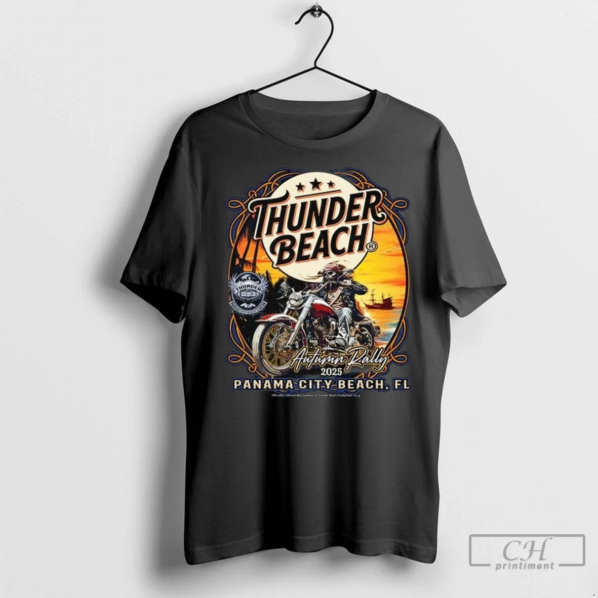 2025 Thunder Autumn Rally Biker Pirate Long Sleve T Shirts Unisex T-shirt, Sweatshirt, Hoodie, Long Sleeve Tee - T-Shirt, Sweatshirt, Hoodie