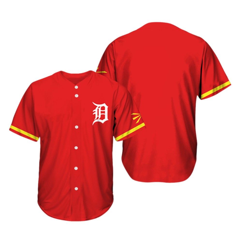 2025 Tigers Macedonian Heritage Jersey Giveaway sports jersey product view 2