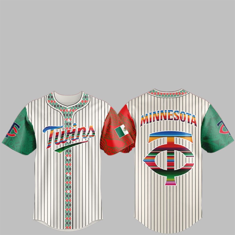2025 Twins Mexican Heritage Night Jersey baseball jersey product view 1