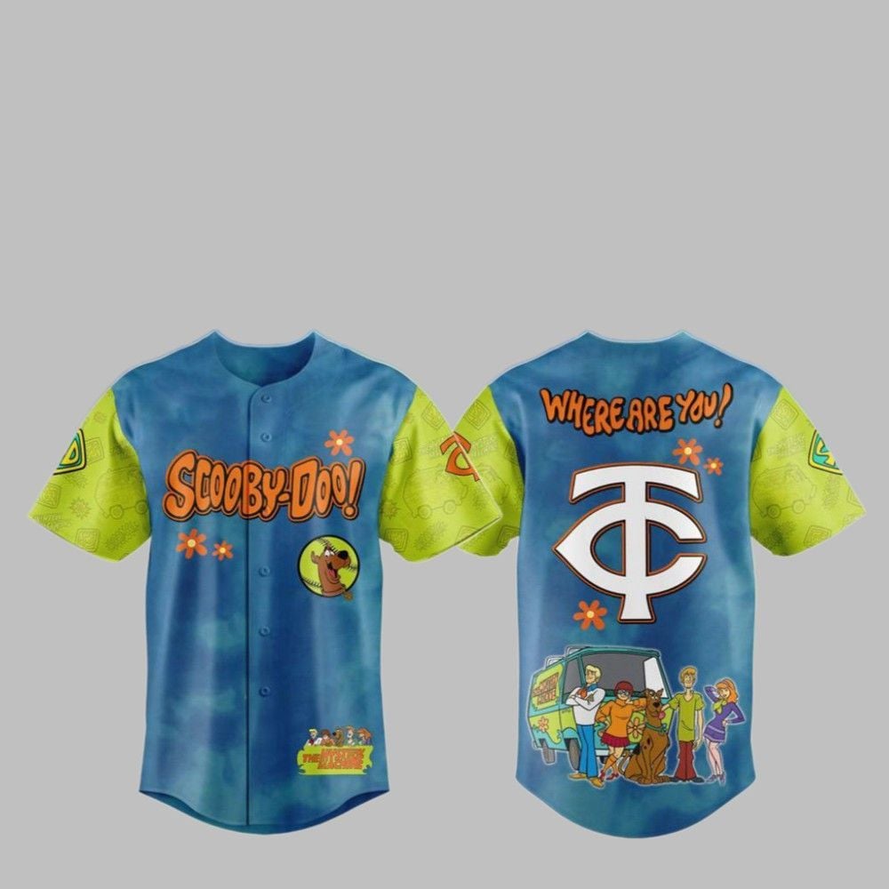 2025 Twins Scooby-Doo Baseball Jersey baseball jersey product view 1