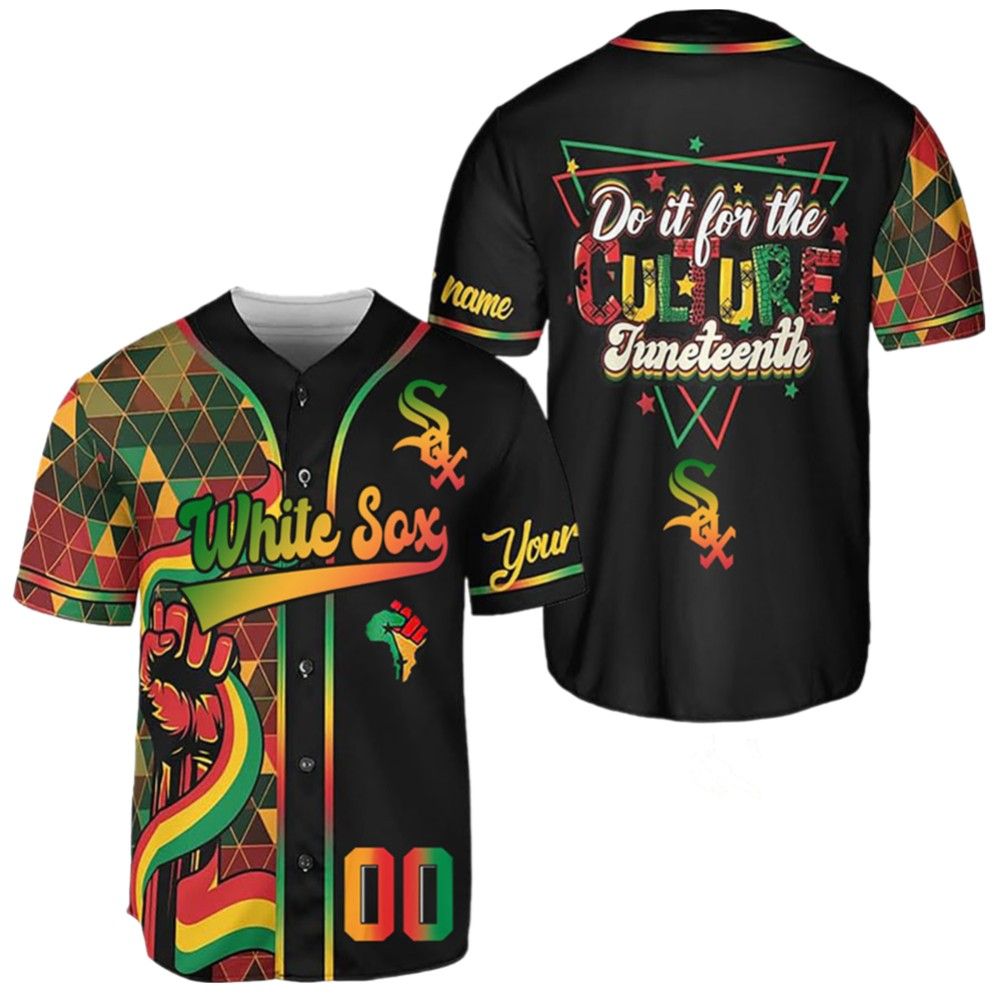 2025 White Sox Juneteenth Day Jersey baseball jersey product view 2