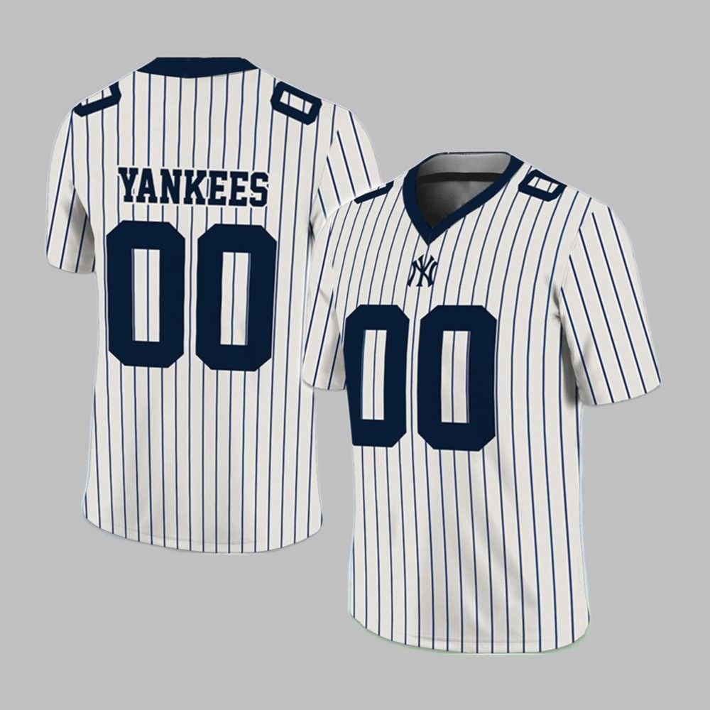 2025 Yankees Football Jersey Giveaway football jersey product view 1