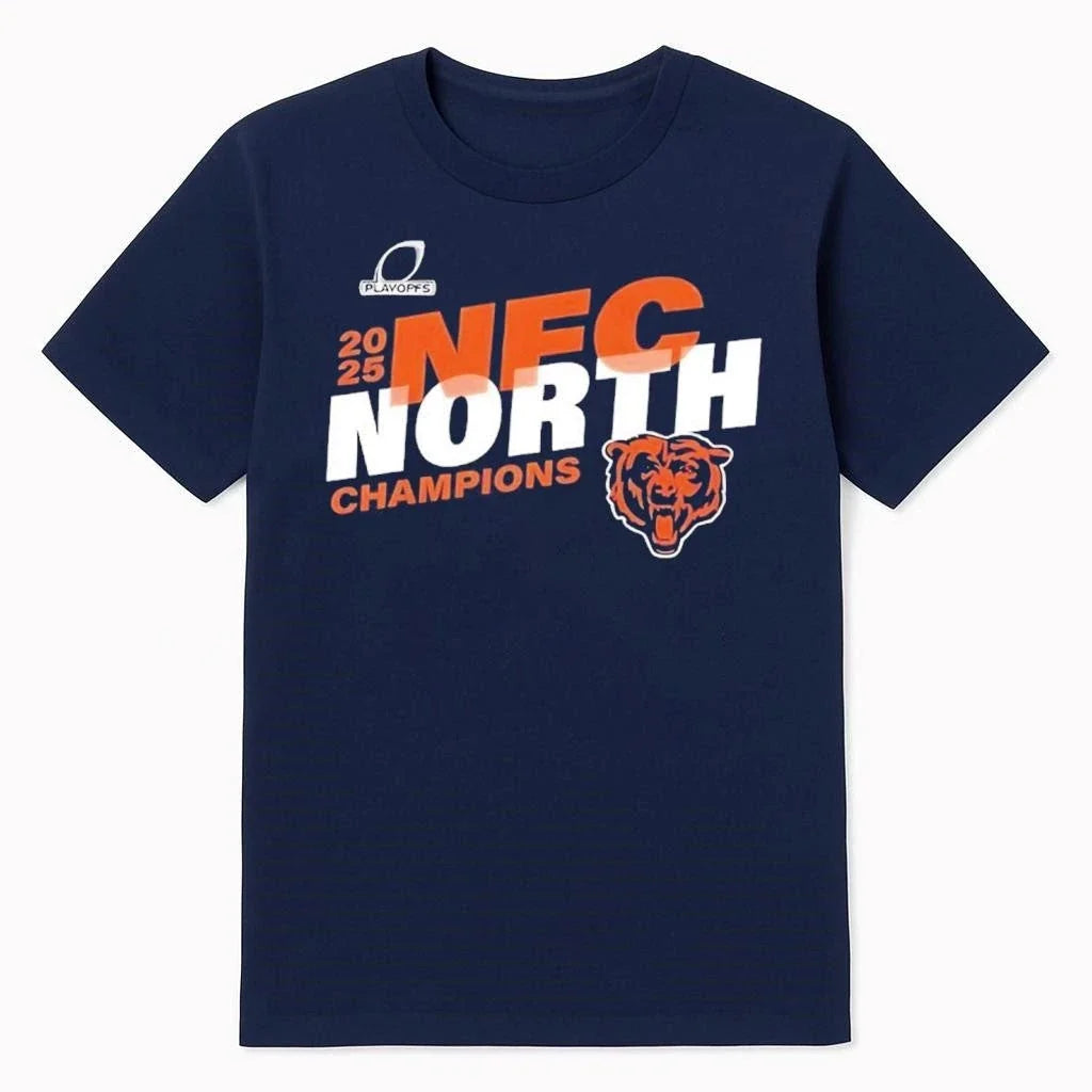 2025 Bears NFC North Champions - Adult & Kids T-Shirts, Sweatshirts & Hoodies apparel design preview 1