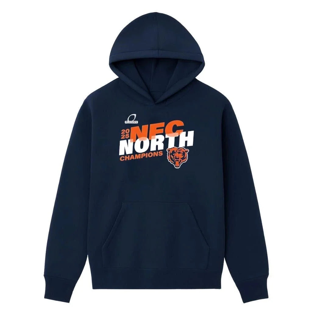 2025 Bears NFC North Champions - Adult & Kids T-Shirts, Sweatshirts & Hoodies apparel design preview 3