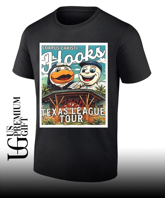 2026 Corpus Christi Hooks Opening Night Texas League Tour shirt Unisex T-shirt, Sweatshirt, Hoodie, Long Sleeve Tee - T-Shirt, Sweatshirt, Hoodie