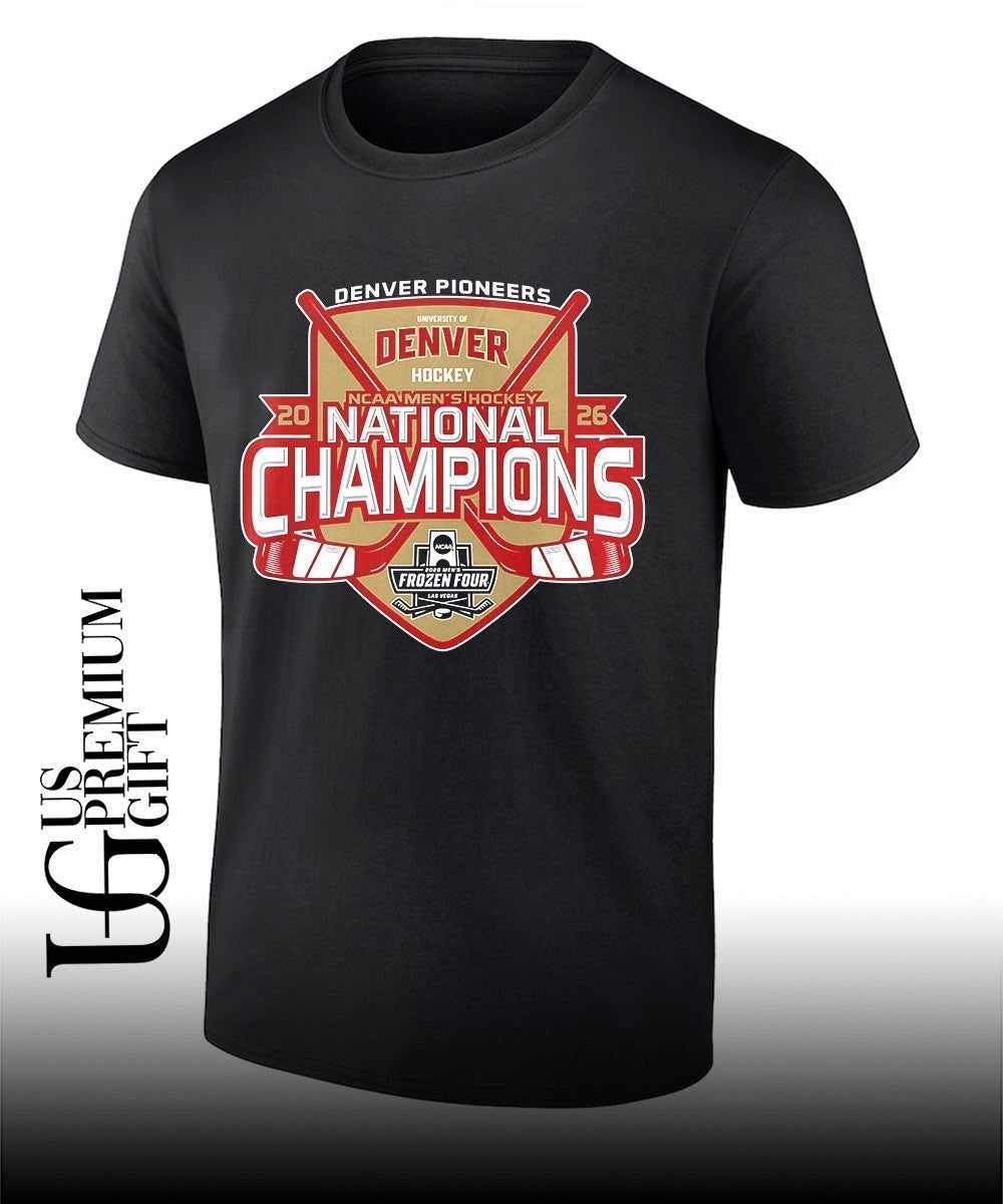 2026 Crimson Denver Pioneers 11-Time National Champions NCAA Frozen Four Mens Ice Hockey shirt - T-Shirt, Sweatshirt, Hoodie
