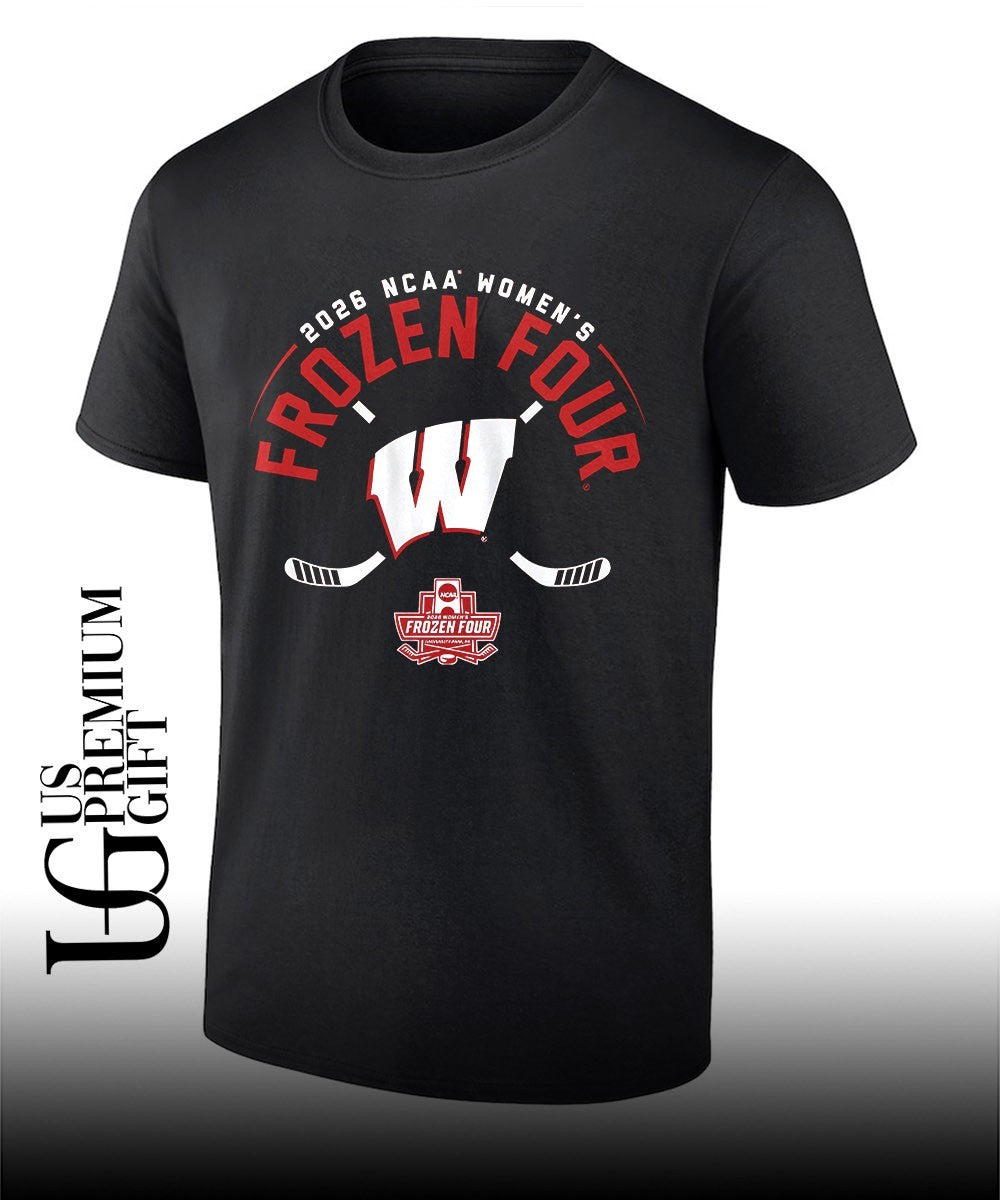 2026 Frozen Four Wisconsin Badgers NCAA Womens Hockey shirt Unisex T-shirt, Sweatshirt, Hoodie, Long Sleeve Tee - T-Shirt, Sweatshirt, Hoodie
