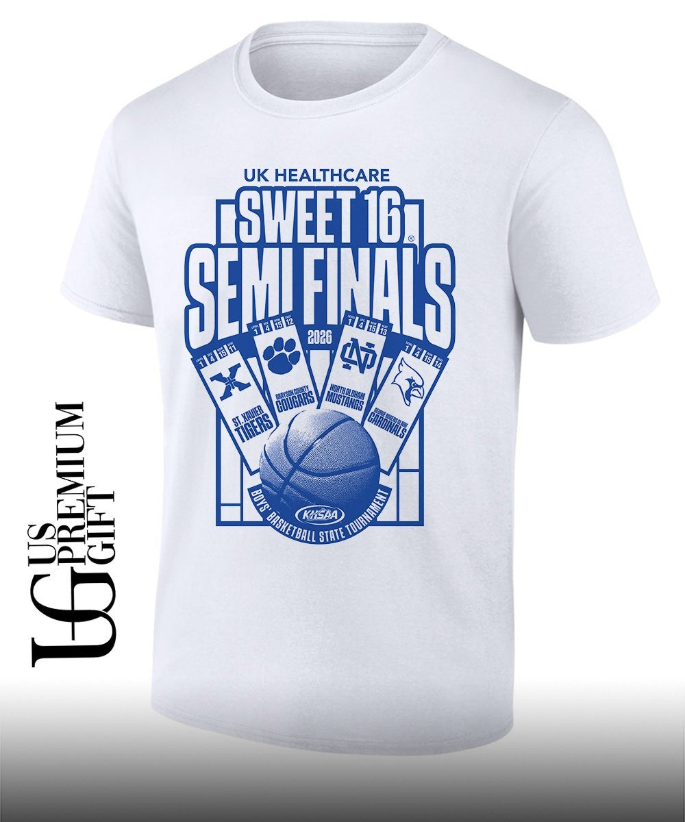 2026 KHSAA Boys Basketball Sweet 16 Semifinals State Championships shirt Unisex T-shirt, Sweatshirt, Hoodie, Long Sleeve Tee - T-Shirt, Sweatshirt, Hoodie