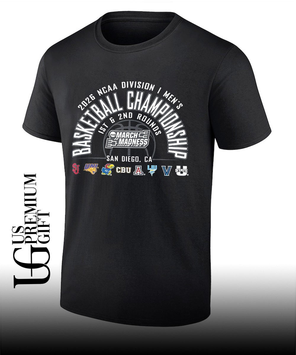 2026 March Madness NCAA Divisio I mens basketball Championship 1St and 2Nd rounds shirt Unisex T-shirt, Sweatshirt, Hoodie, Long Sleeve Tee - T-Shirt, Sweatshirt, Hoodie