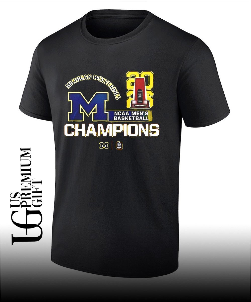 2026 Michigan Wolverines Mens Basketball Champions shirt Unisex T-shirt, Sweatshirt, Hoodie, Long Sleeve Tee - T-Shirt, Sweatshirt, Hoodie