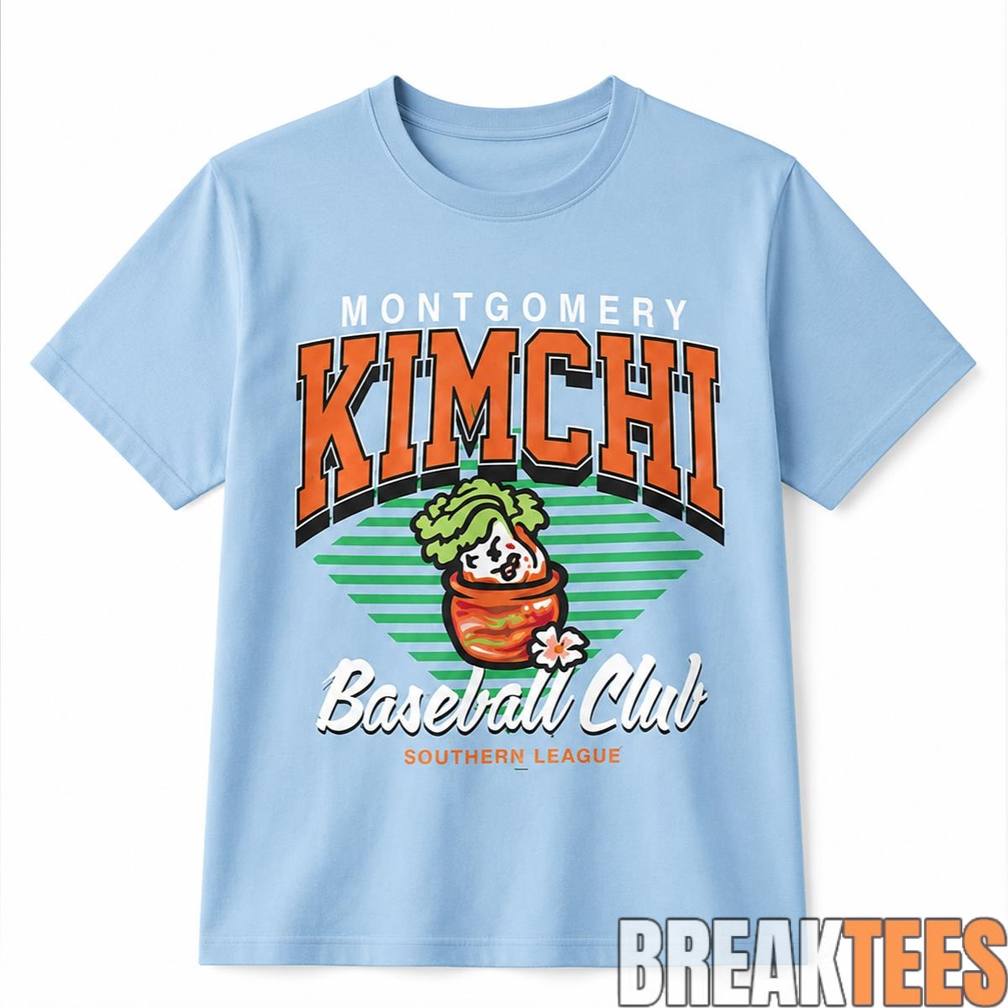 2026 Montgomery Biscuits Montgomery Kimchi Baseball Club Shirt Unisex T-shirt, Sweatshirt, Hoodie, Long Sleeve Tee - T-Shirt, Sweatshirt, Hoodie