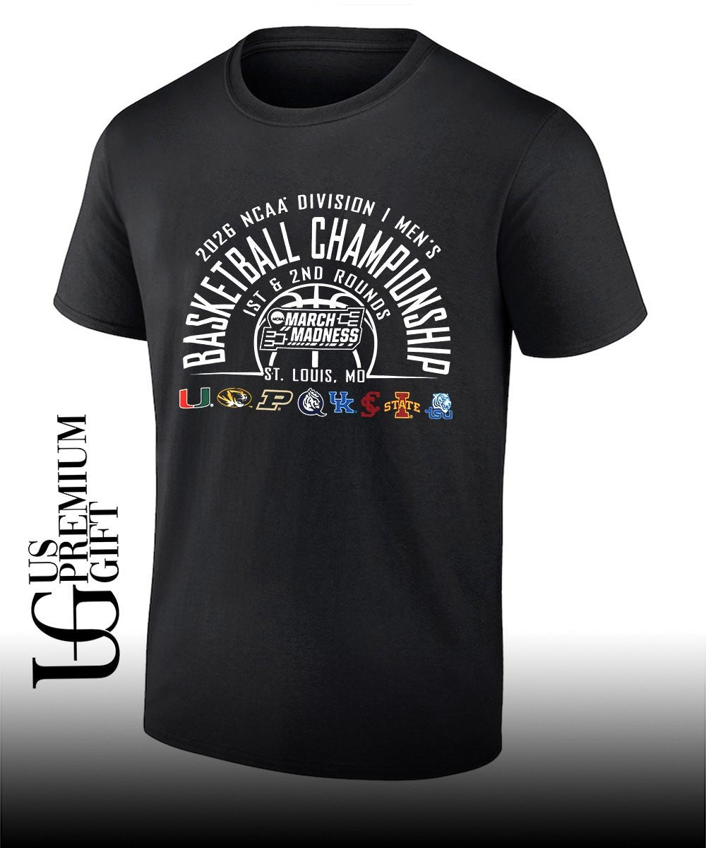 2026 NCAA D1 Mens Basketball Championship March Madness 1St and 2 Nd Rounds St. Louis shirt - T-Shirt, Sweatshirt, Hoodie