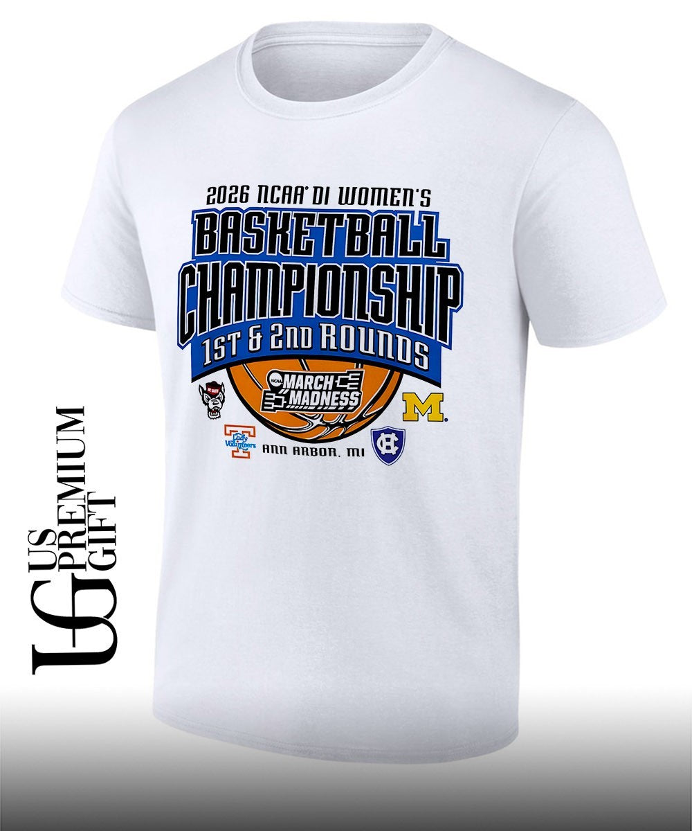 2026 NCAA D1 Womens Basketball 1st and 2nd Rounds Marche Madness shirt Unisex T-shirt, Sweatshirt, Hoodie, Long Sleeve Tee - T-Shirt, Sweatshirt, Hoodie