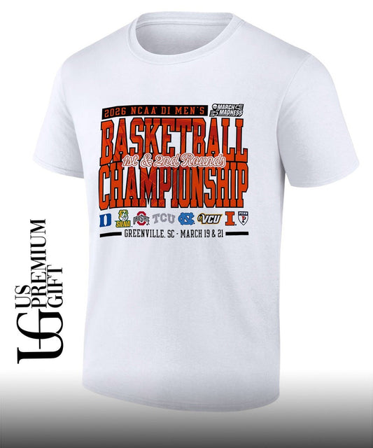 2026 NCAA DI Mens Basketball Championship 1St and 2nd Rounds March Madness Greenville shirt - T-Shirt, Sweatshirt, Hoodie