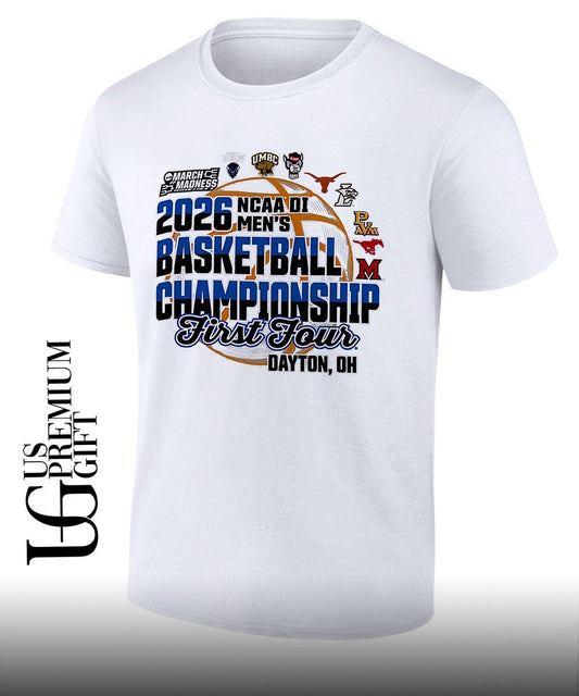 2026 NCAA DI Mens Basketball Championship First Four March Madness Dayton shirt Unisex T-shirt, Sweatshirt, Hoodie, Long Sleeve Tee - T-Shirt, Sweatshirt, Hoodie
