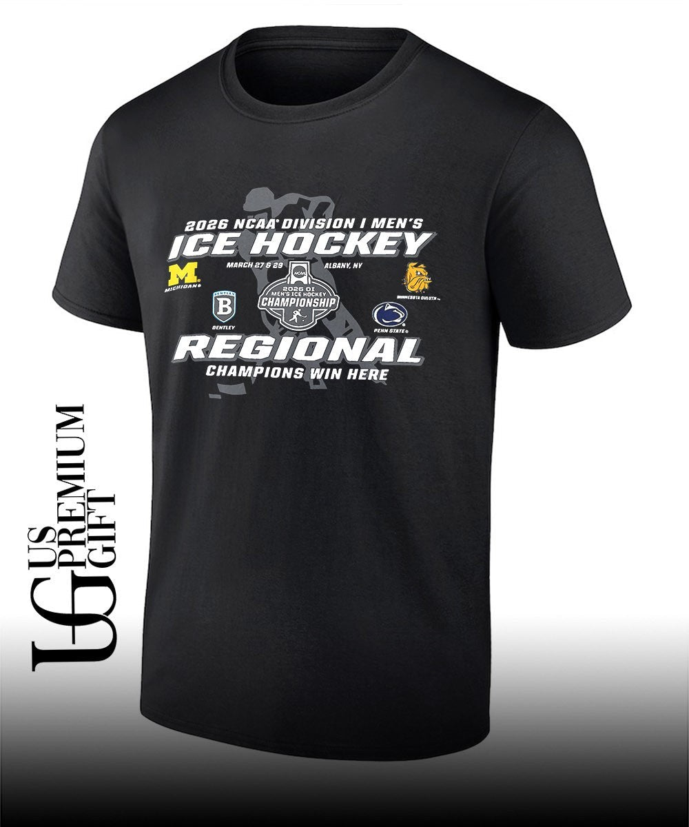 2026 NCAA Division I Mens Ice Hockey Regional Championship Win Here shirt Unisex T-shirt, Sweatshirt, Hoodie, Long Sleeve Tee - T-Shirt, Sweatshirt, Hoodie