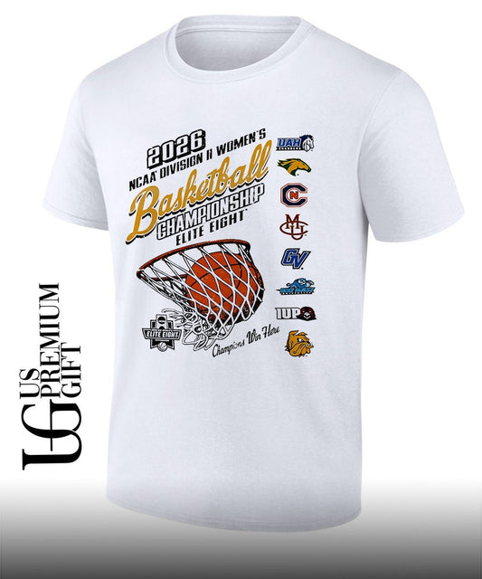 2026 NCAA Division II Womens Basketball Championship Elite Eight Win Here logo shirt Unisex T-shirt, Sweatshirt, Hoodie, Long Sleeve Tee - T-Shirt, Sweatshirt, Hoodie