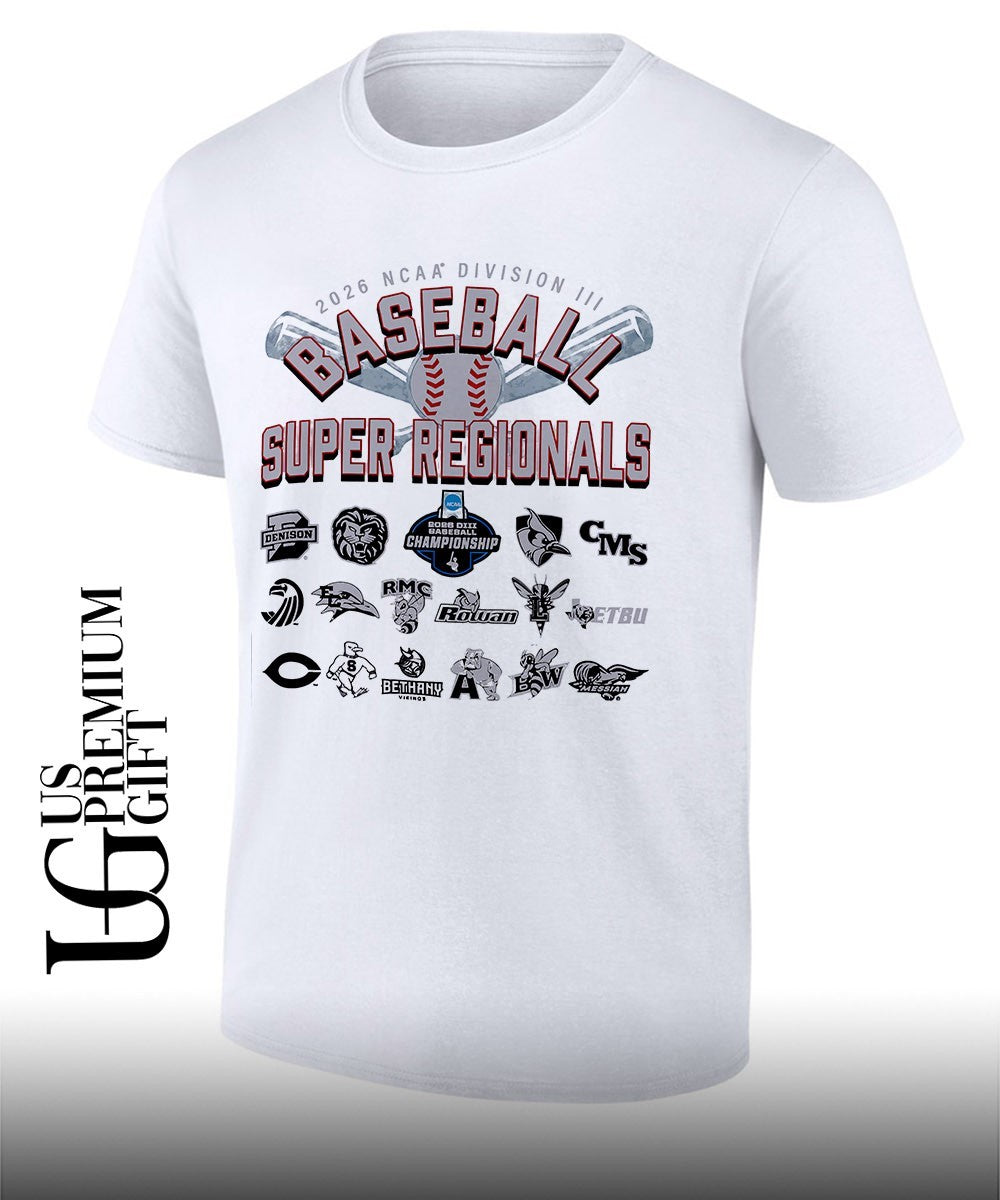 2026 NCAA Division III Baseball Super Regionals logo shirt Unisex T-shirt, Sweatshirt, Hoodie, Long Sleeve Tee - T-Shirt, Sweatshirt, Hoodie