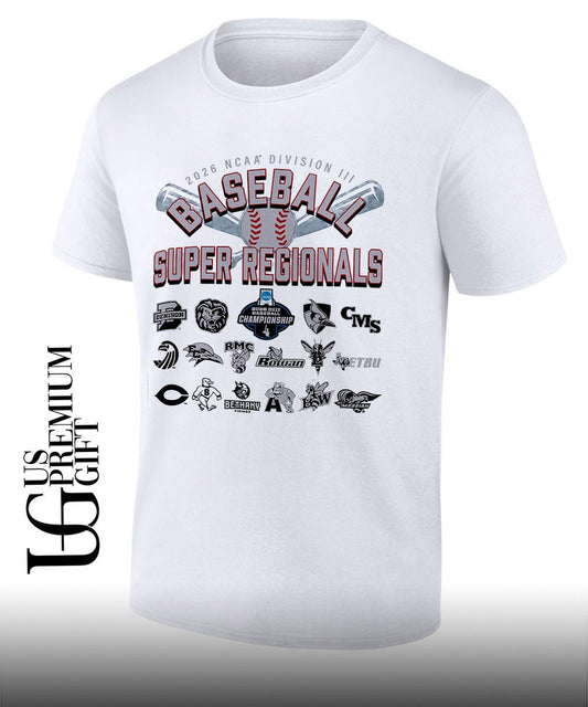 2026 NCAA Division III Baseball Super Regionals logo shirt Unisex T-shirt, Sweatshirt, Hoodie, Long Sleeve Tee - T-Shirt, Sweatshirt, Hoodie
