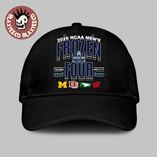 2026 NCAA Frozen Four Las Vegas Teams Matchup Logo Cap Hat Snapback Unisex T-shirt, Sweatshirt, Hoodie, Long Sleeve Tee - T-Shirt, Sweatshirt, Hoodie