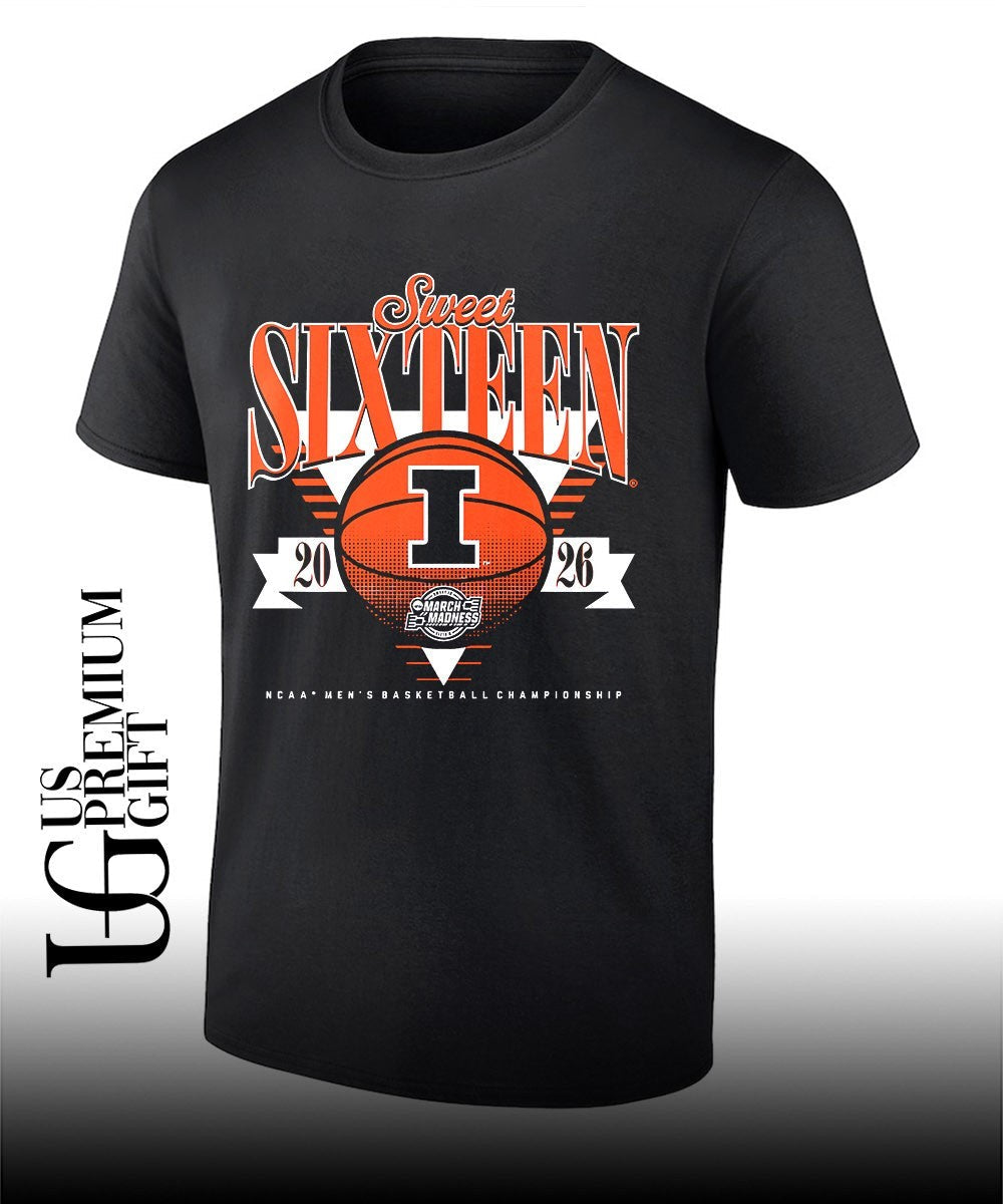 2026 NCAA March Madness Sweet Sixteen Illinois Fighting Illini Mens basketball Championship shirt - T-Shirt, Sweatshirt, Hoodie