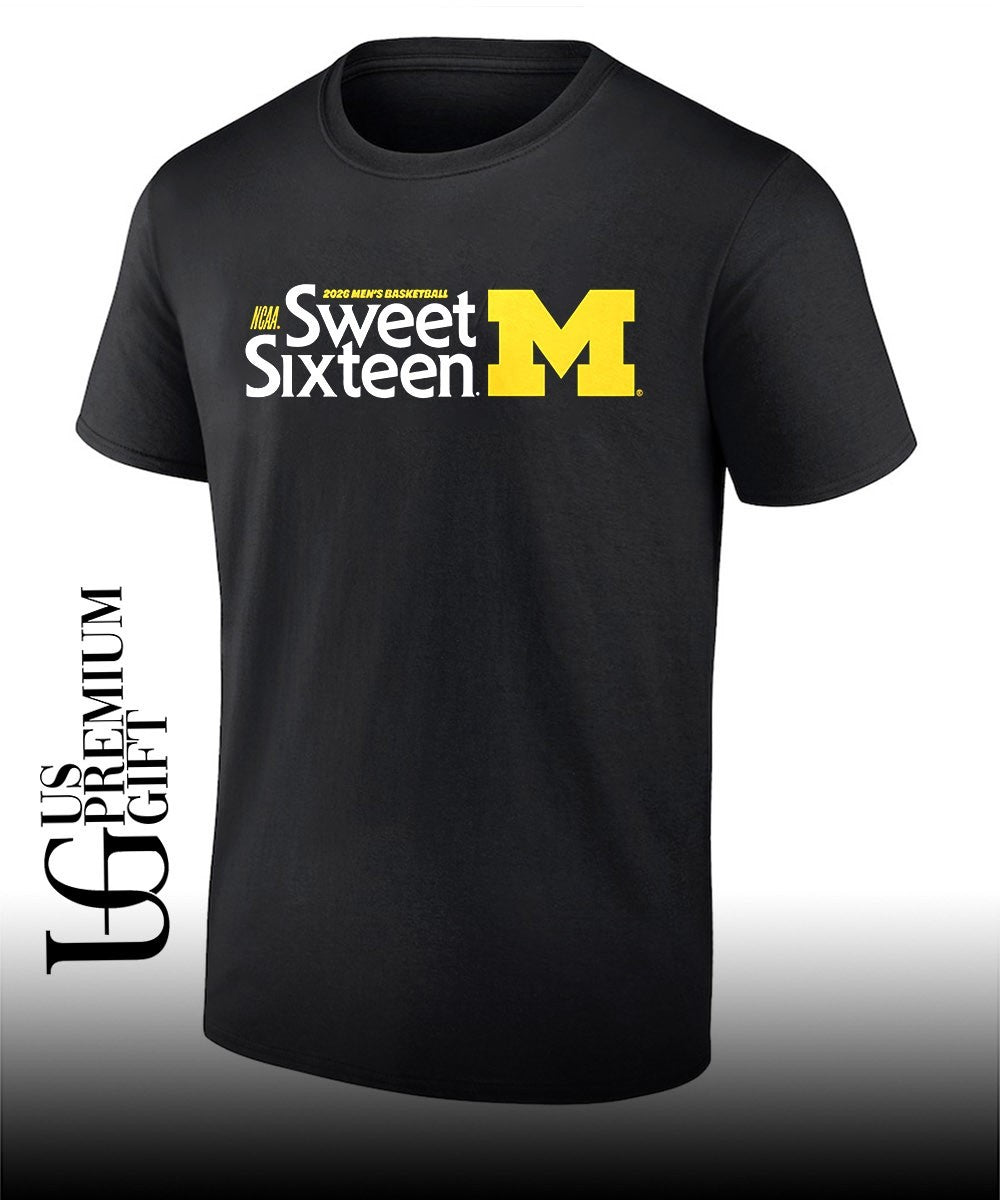 2026 NCAA March Madness Sweet Sixteen Michigan Wolverines basketball shirt Unisex T-shirt, Sweatshirt, Hoodie, Long Sleeve Tee - T-Shirt, Sweatshirt, Hoodie