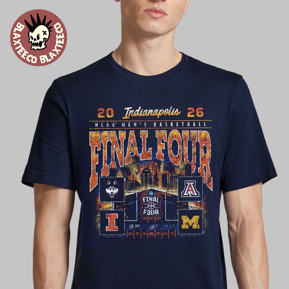 2026 NCAA Mens Basketball Indianapolis Matchup Bracket Teams Final Four T-Shirt Unisex T-shirt, Sweatshirt, Hoodie, Long Sleeve Tee - T-Shirt, Sweatshirt, Hoodie
