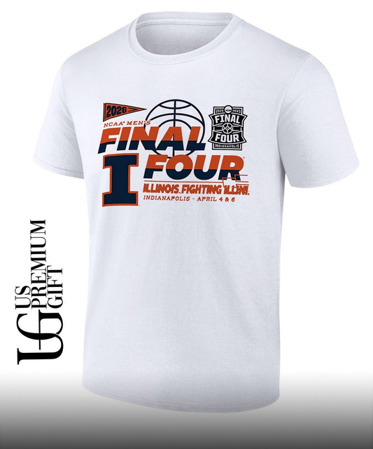2026 NCAA Mens Final Four Illinois Fighting Illini basketball shirt Unisex T-shirt, Sweatshirt, Hoodie, Long Sleeve Tee - T-Shirt, Sweatshirt, Hoodie
