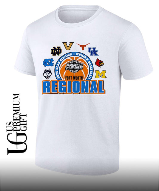 2026 NCAA Womens Basketball Tournament March Madness Fort Worth Regional shirt Unisex T-shirt, Sweatshirt, Hoodie, Long Sleeve Tee - T-Shirt, Sweatshirt, Hoodie